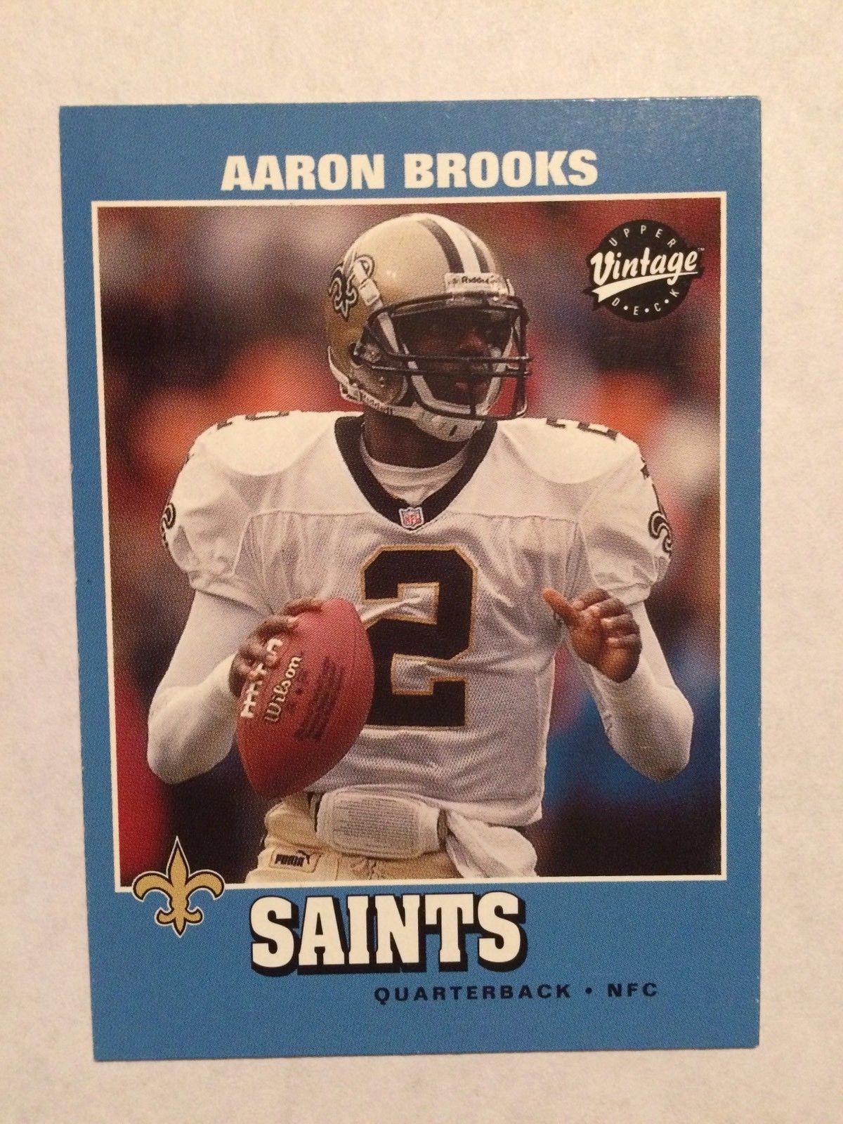 2001 Upper Deck Vintage #106 - Aaron Brooks - New Orleans Saints