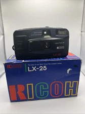 35mm Film Camera Ricoh LX-25 Panorama All Weather Auto Flash & Exposure VGC.