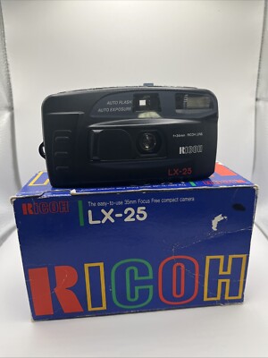 35mm Film Camera Ricoh LX-25 Panorama All Weather Auto Flash & Exposure VGC.