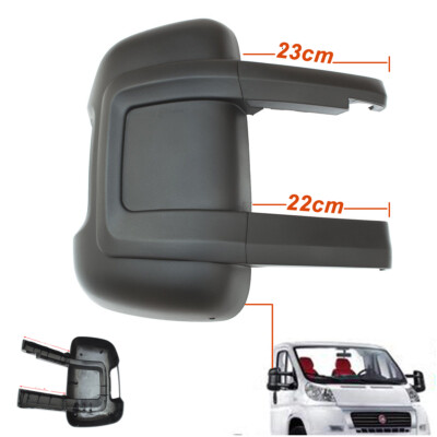 FÜR FIAT DUCATO CITROEN RELAIS SPIEGELGEHÄUSE ABDECKUNG SCHWARZ LANGER ARM LINKS AB 2006