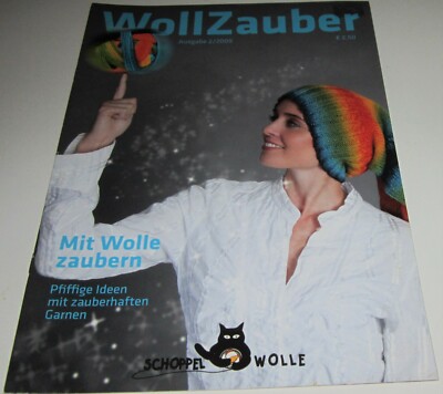 Schoppel Wolle WOLLZAUBER 2009 knitting Yarn Pattern Book with 15 DESIGNS