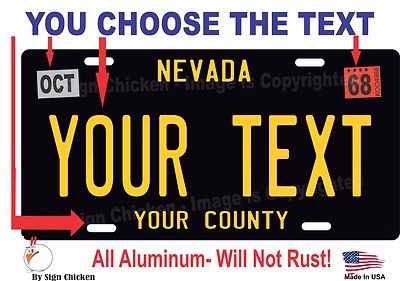 Nevada License Plate Personalized Custom Auto Bike Motorcycle Moped Key Tag Ebay