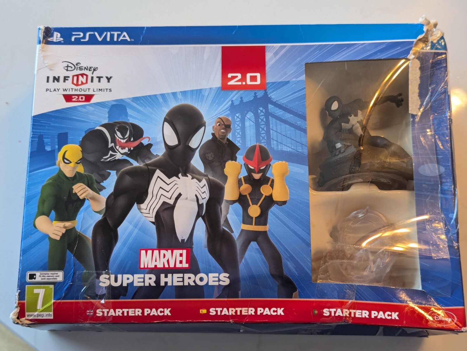 Disney Infinity 2.0 Marvel Super Heroes Starter Pack para Sony Ps Vita en caja raro