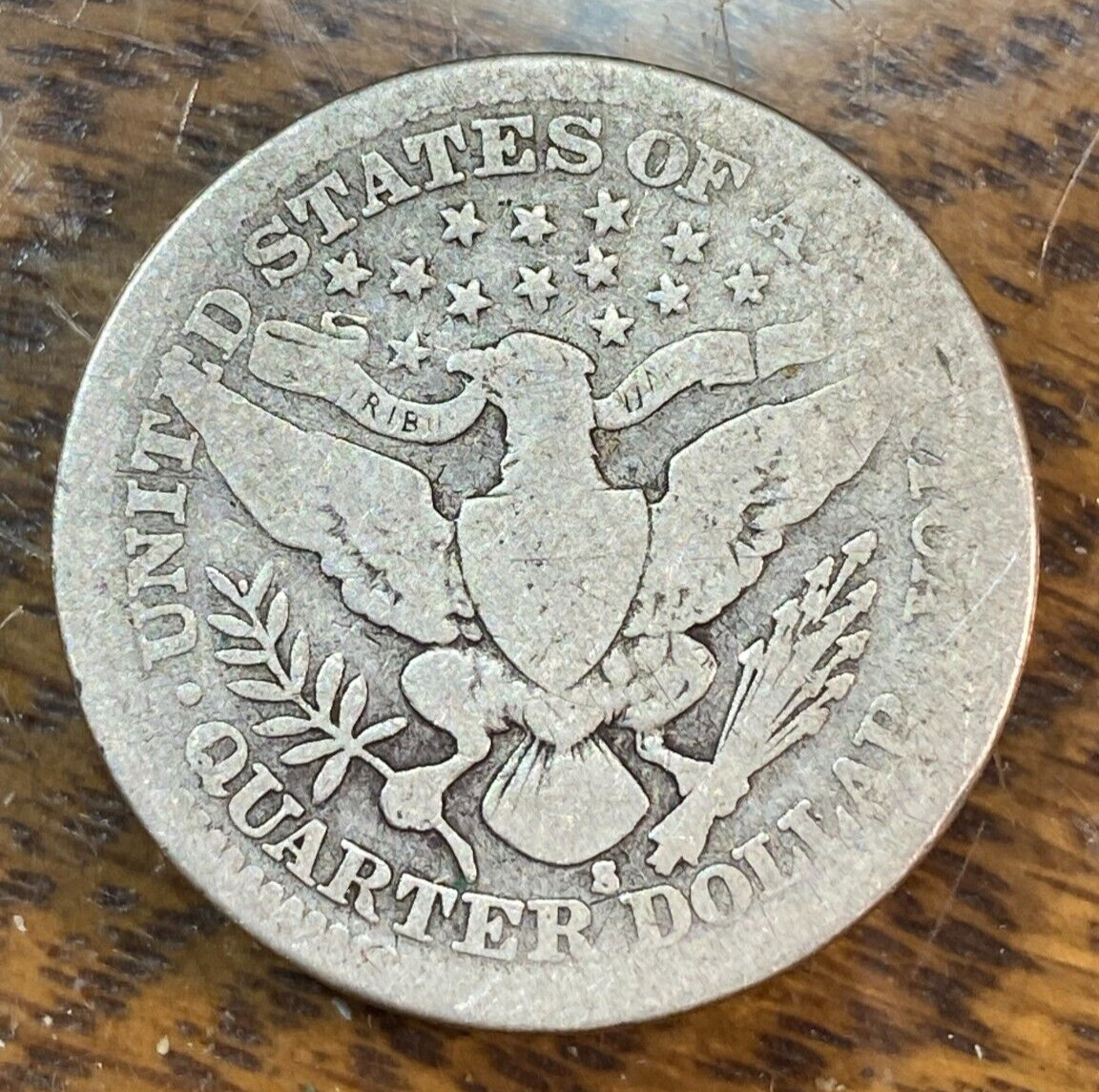 1915-S Better Barber Quarter Nice Original Good- CHRC