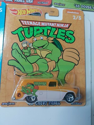 Hot wheels 1/64 🇨🇵 turtles teenage mutant ninja set 5/5 (tortue ninja) 2022