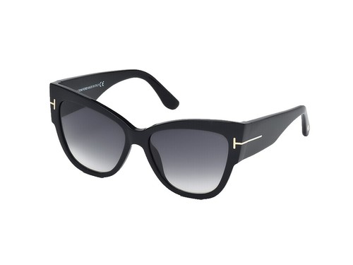 Tom Ford Fany TF368 57G Grey Mirror Large Cat Eye Sunglasses  display picture 1