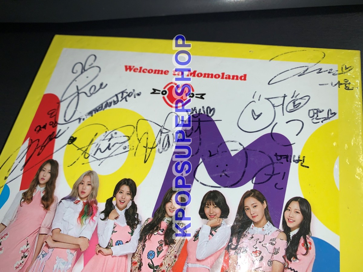 Momoland 1st Mini Album Welcome to Momoland Autographed Signed CD