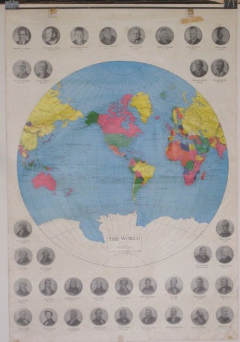 BILDLICHE WANDKARTE der Geschichte der Vereinigten Staaten Farbzeichnungen von R.L. McCollister - Bild 14 von 20