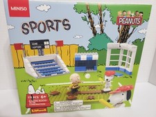 Peanuts Snoopy Charlie Brown Sports Baseball Building Blocks set 171 Pcs New
