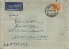 Berlin Minr 27 As Ef On Lupo Letter From Berlin - Schöneberg 5.10.1949