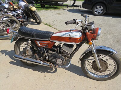 1971 Yamaha R5 350 RD Project Parts Motor Cycle Vintage Cycle Old Motor Cycle