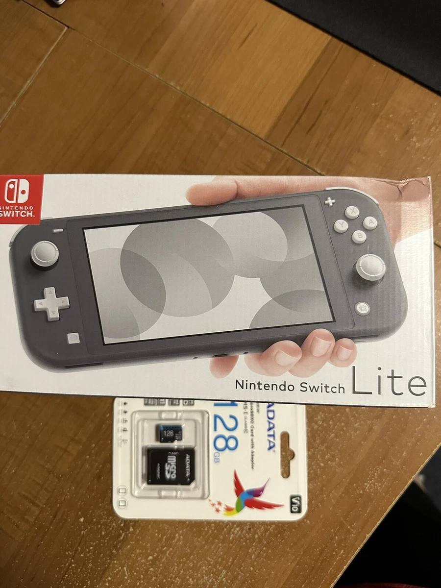 Nintendo Switch Lite 32GB Console - Gray, 1 free 128GB SD card