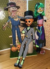 1 Monster High Puppe HALLOWEEN Diorama 2 Köpfe Wechsel Sally Kürbis Jinafire