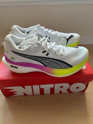 J*r様 プーマ Deviate NITRO3 Ekiden Puma Deviate Nitro 3 Ekiden Glow Running Shoes color White size