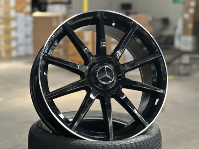 New 20x8.5J Mercedes AMG Design (4 wheel) 5x112 BLACK GLA A45 A45S