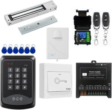 Door Access Control System RFID Keypad 600lb Electric Magnetic Door Lock Kit wit