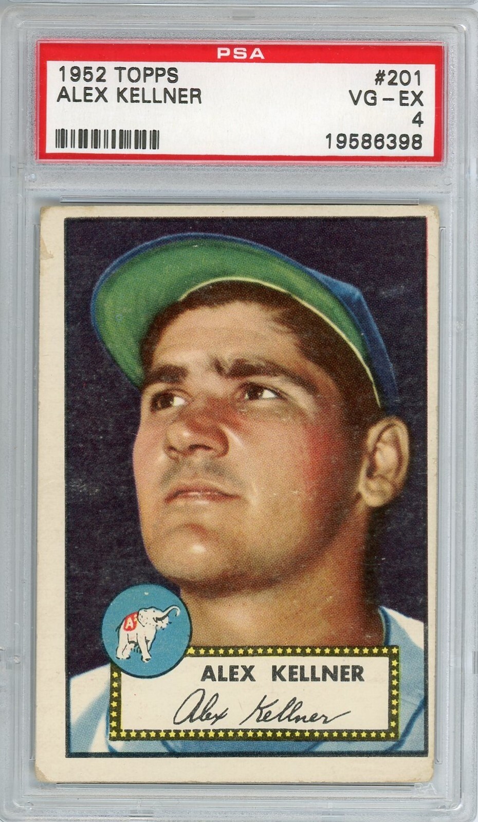1952 Topps Alex Kellner #201 PSA 4 P1284