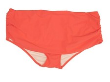 Profile by Gottex Mid Rise Rushed Front Bikini Bottom Paprika Size 8 3057