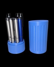 Peptide/Insulin Canister - Holds 9 pens - Blue Grey