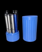 Peptide/Insulin Canister - Holds 9 pens - Blue Grey