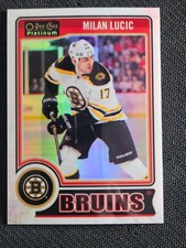 2014-15 O-Pee-Chee Platinum White Ice Milan Lucic 9/199 Boston Bruins #3