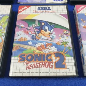 Master System SONIC THE HEDGEHOG x3 Games 1 + 2 + Chaos PAL (Works in US)