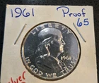 1961 Benjamin Franklin Half Dollar Proof - 90% Silver - Uncirculated