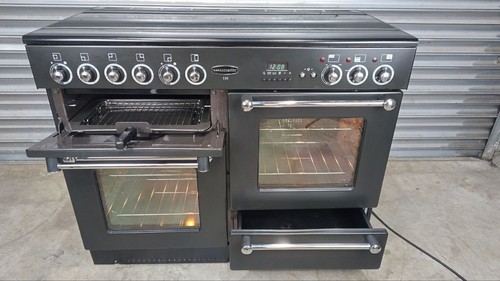 Rangemaster 110 vollelektrischer/Ceran-Herd, schwarz/chrom - Bild 6 von 24