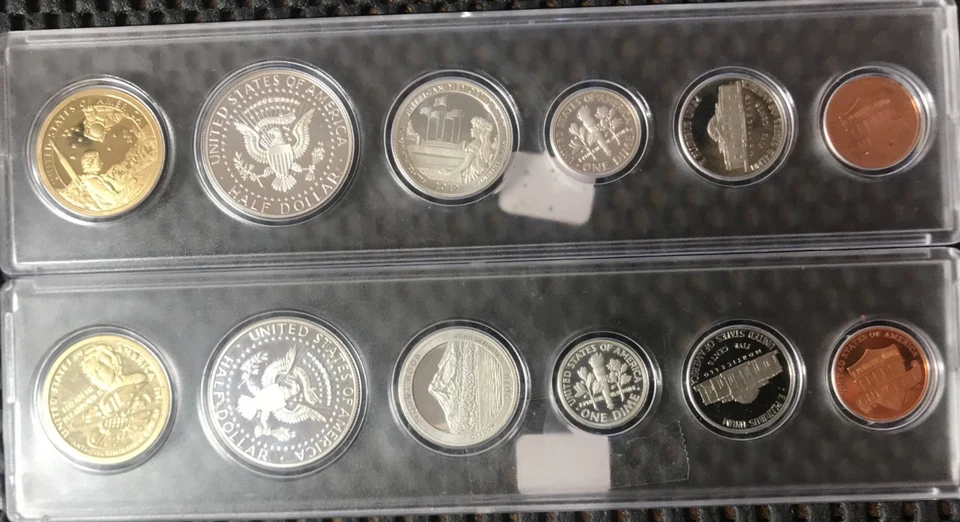 2010 S 6 Coin Silver Birthyear & 2019 S 6 Coin Silver Birthyear Set in Whitman - Image 3 of 4