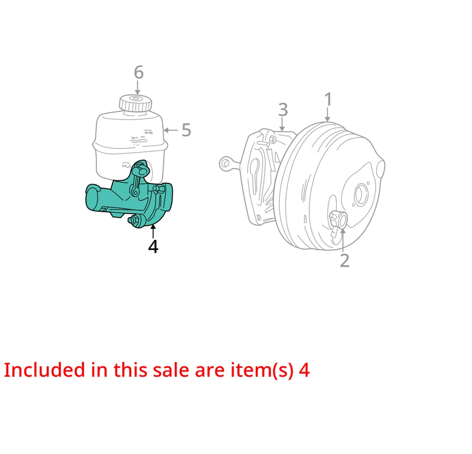SE ADAPTA A CILINDRO MAESTRO DE FRENO JEEP LIBERTY 2002-2005 5072526AB - NUEVO FABRICANTE DE EQUIPOS ORIGINALES 5072526AB Foto 2 de 3