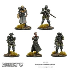Hauptmann Heinrich Gross Konflikt '47 Warlord Games Model New 