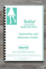 Libro encuadernado peine manual de usuario Baby Lock Sofia 2
