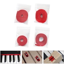 Piano Felt Key Bushing Cloth Replacement Red Lightweight Compact Maintenance