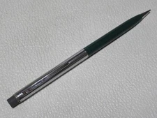 Unused 1950s USA made Sheaffer pencil, green body + metal body, with eraser on t