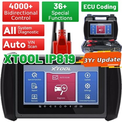 XTOOL IP819 Auto Bidirectional Scanner Diagnostic Coding Tool Car Key Programmer