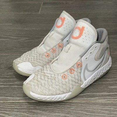 Nike KD Trey 5 VIII White Total Orange High Top Basketball Sneaker Shoe Size 6Y