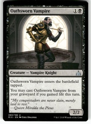 Oathsworn Vampire 80 Uncommon Rivals of Ixalan Magic: The Gathering Near Mint