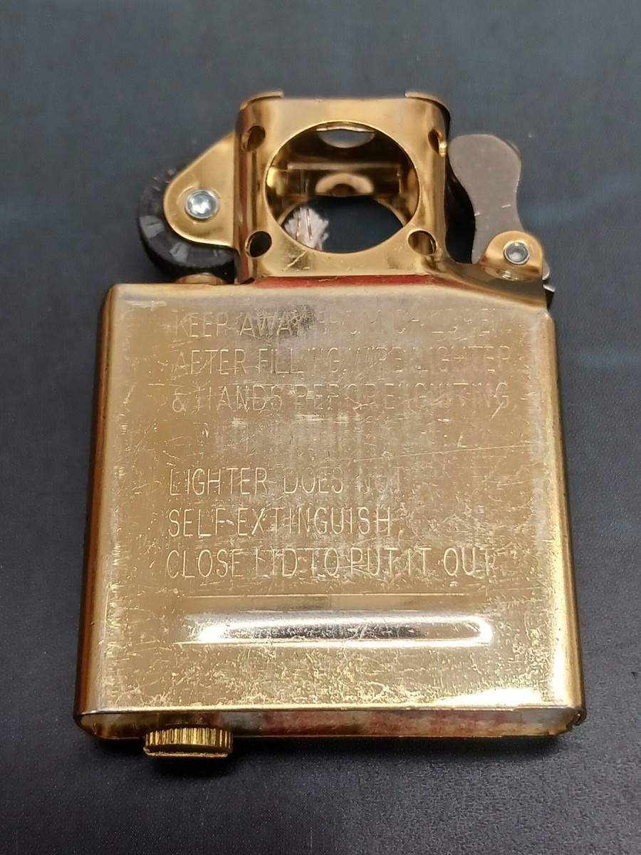 Zippo Pipe Lighter Insert Gold Flashed 65845 | eBay