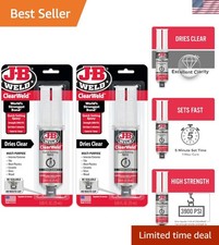 2 Pack ClearWeld Epoxy Syringe - Versatile Bonding for Wood, Metal  Glass