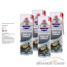 4x 400ml PRESTO KONTAKTSPRAY KONTAKTREINIGER ELEKTROSPRAY 157141