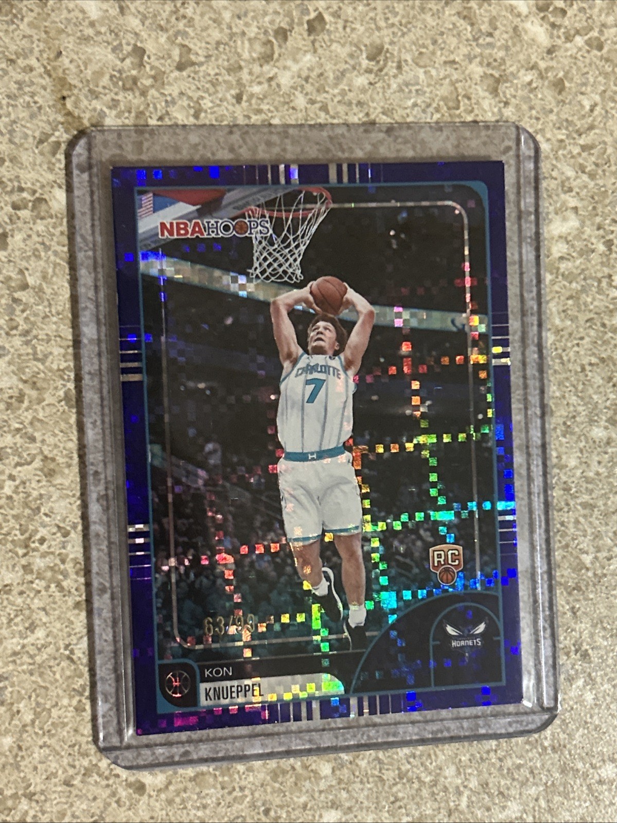 2025-26 Topps Nba Hoops - Kon Knueppel #67 Purple Light Burst /99 (RC)