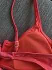 California Waves Women's Bikini Set Size L, Tie Back,  Atomic Orange, Preowned — photo 4