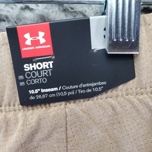 Under Armour Shorts Mens Size 34 Khaki Loose Fit HeatGear Lightweight *NWT* - Picture 7 of 14