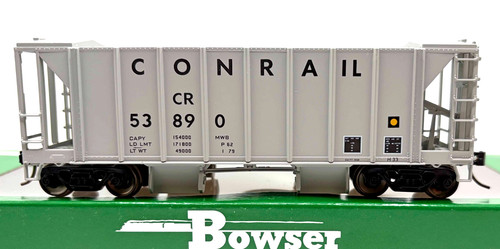 HO BOWSER 42797 COCHE DE LASTRE DE 70 TONELADAS CON BARANDILLA DE CARGA CR # 53890 | Zustand: New