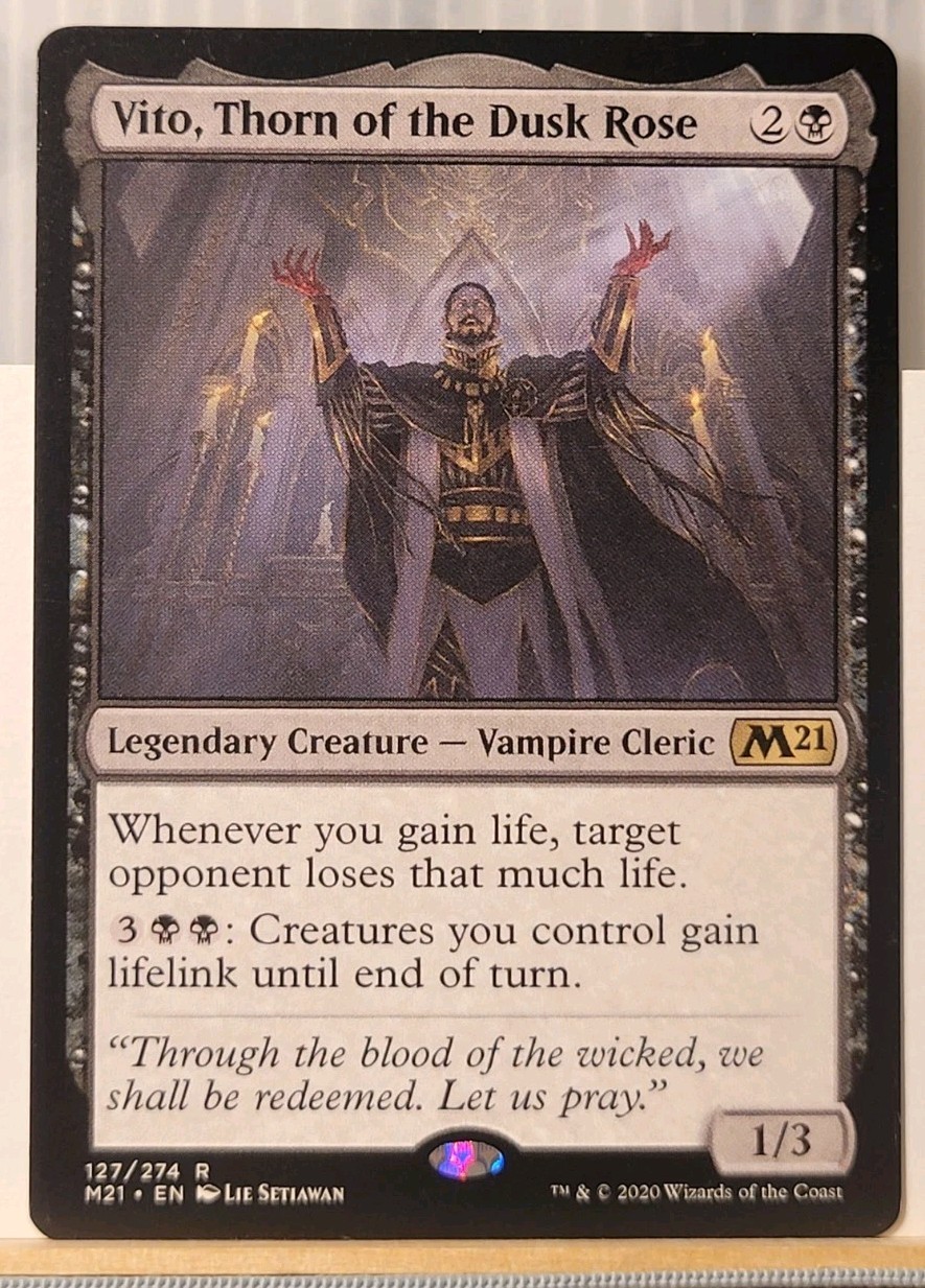 Mtg VITO, THORN OF THE DUSK ROSE NM M21 127/274 -Argo-