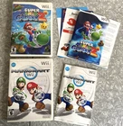 AS-IS Mario Kart Wii + Super Mario Galaxy 2 Nintendo Complete Lot *SCRATCHES*