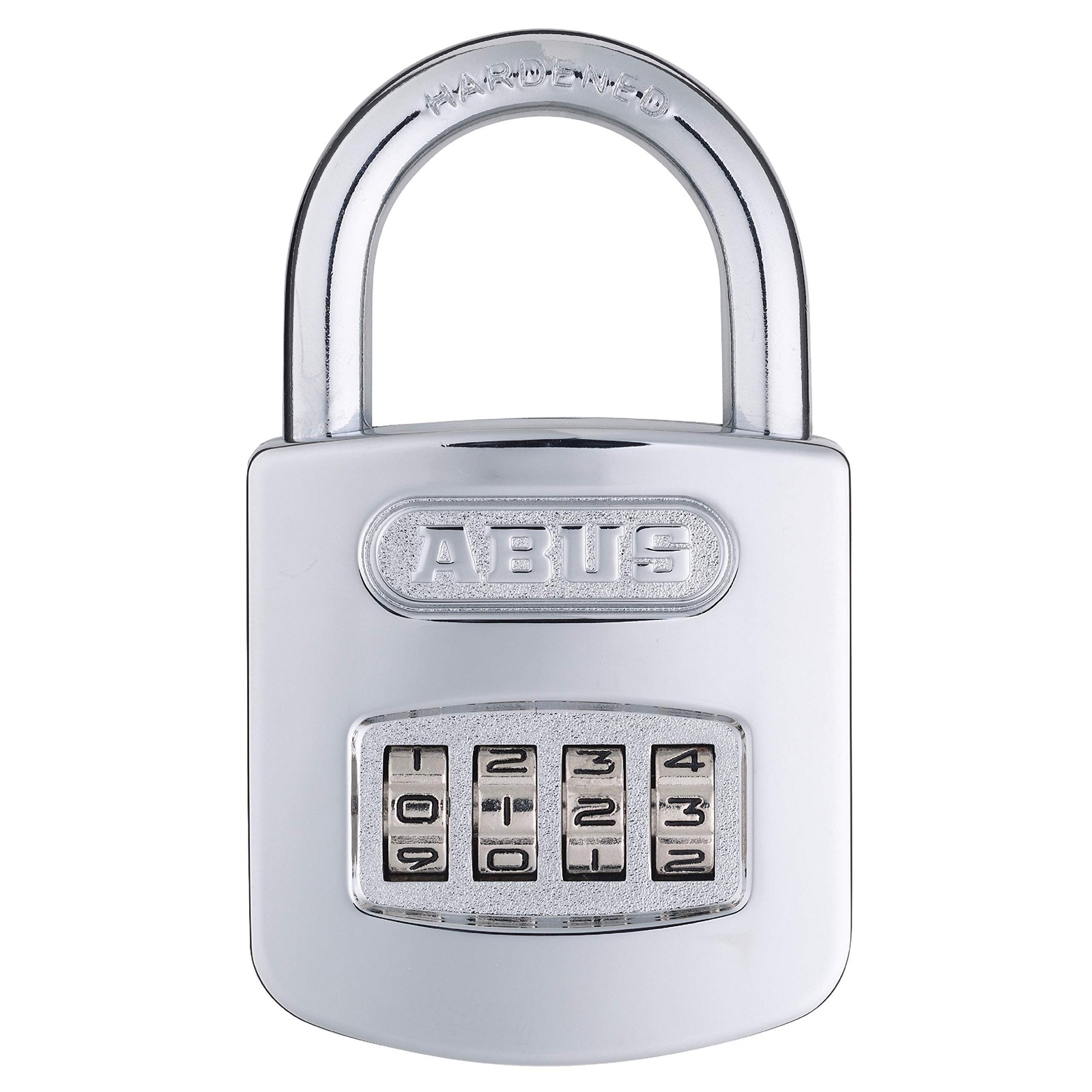 160/50 B 160 All Weather Chrome 4 Dial Combination Padlock, 