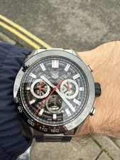 Tag Heuer Carerra 02 Skeleton dial  45mm CBG2A10 chronograph Heuer 02 movement.