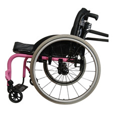 Ki Mobility Rogue Rigid Manual Wheelchair Pink 19" x 19" Seat Comfort Backrest