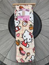 Hello Kitty Bakery Plaid Fall Throw Blanket 50 x 70 in Machine Washable
